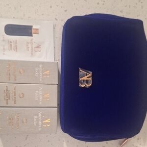 Augustinus Bader Blue Velvet Cosmetic Bag